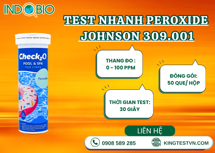 Vì sao nên chọn que test peroxide Johnson 309.001 ?